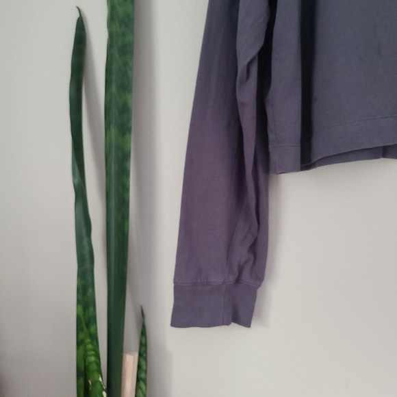 J.O CO | Dark Grey Crop Style Long Sleeve Shirt - Picture 3 of 4